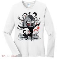 Halloween Kids Movie Famous Killers Tree House Horror Character Women's Long Sleeve Shirt thumb 0