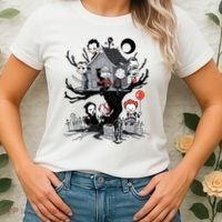 Halloween Kids Movie Famous Killers Tree House Horror Character Women's T-Shirt thumb 2
