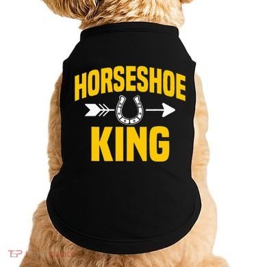 Horseshoe King Pitching Horse Lover Ferrier Doggie Tank