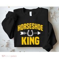 Horseshoe King Pitching Horse Lover Ferrier Sweatshirt thumb 2