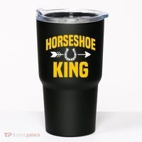 Horseshoe King Pitching Horse Lover Ferrier Tumbler thumb 0