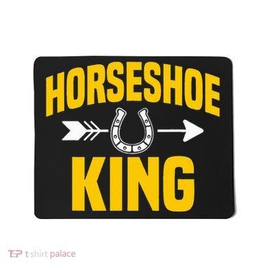 Horseshoe King Pitching Horse Lover Ferrier Mousepad