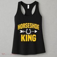 Horseshoe King Pitching Horse Lover Ferrier Women's Tank Top thumb 3
