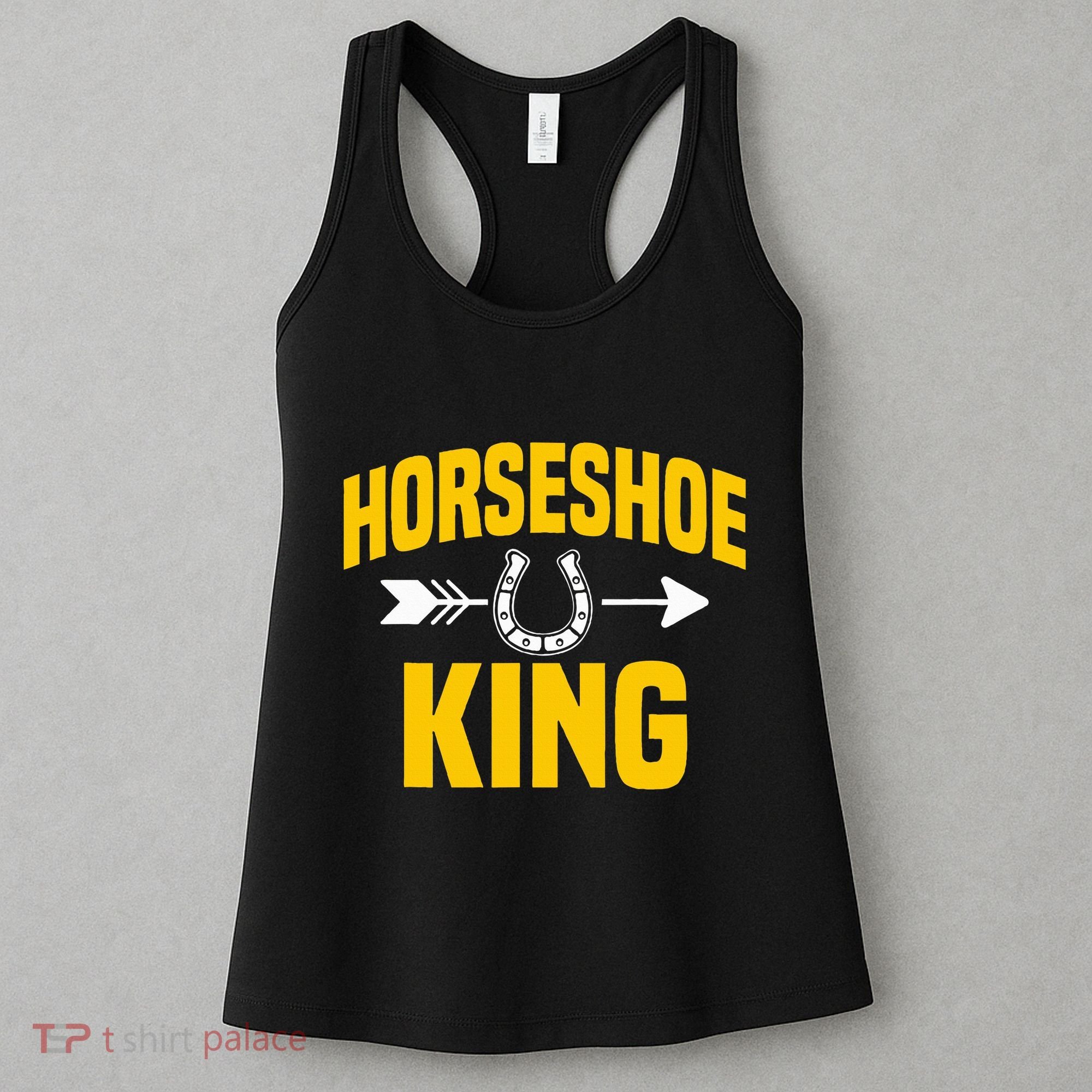 Horseshoe King Pitching Horse Lover Ferrier Women's Tank Top