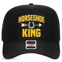 Horseshoe King Pitching Horse Lover Ferrier Hat thumb 0