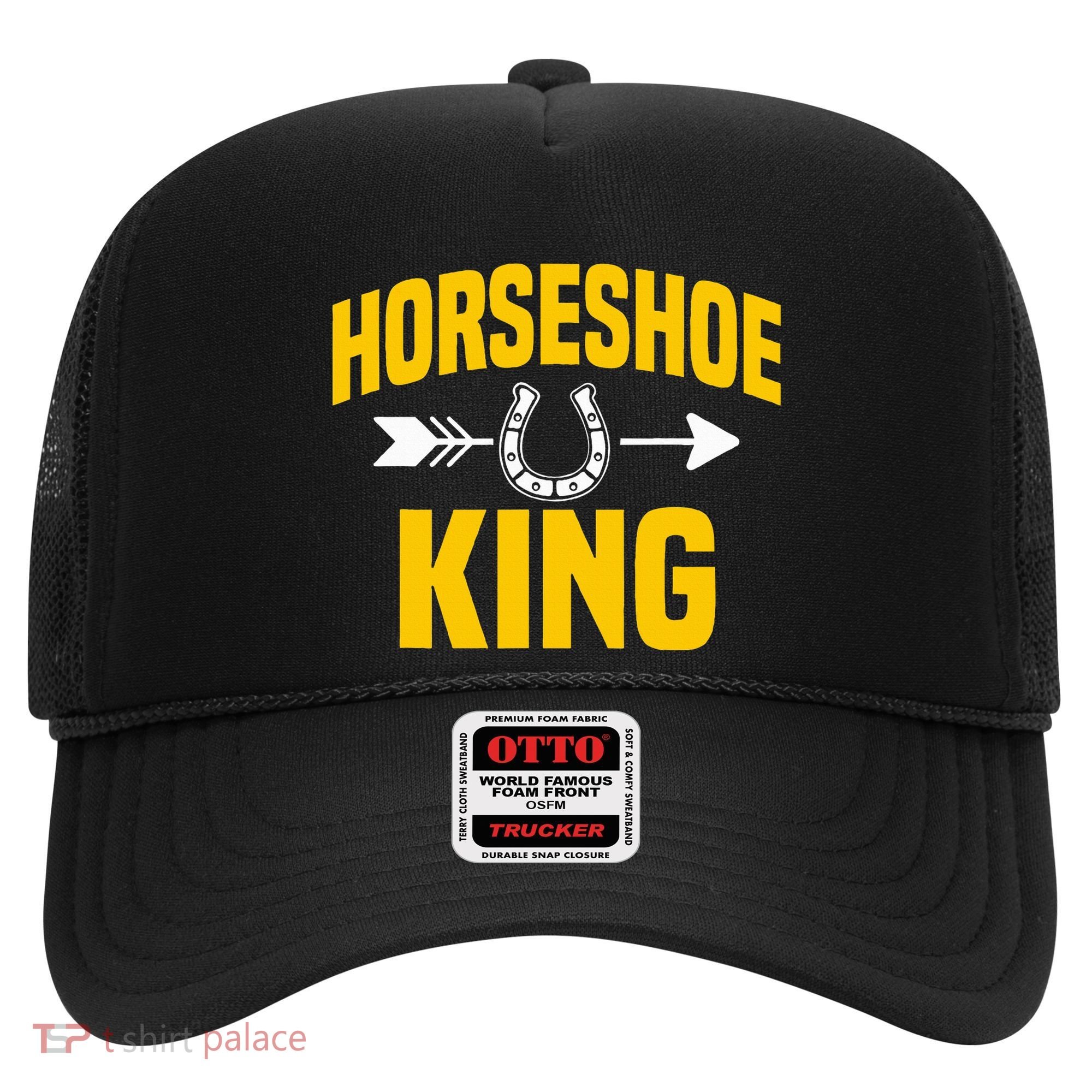 Horseshoe King Pitching Horse Lover Ferrier Hat