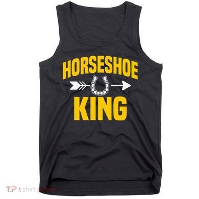 Horseshoe King Pitching Horse Lover Ferrier Tank Top