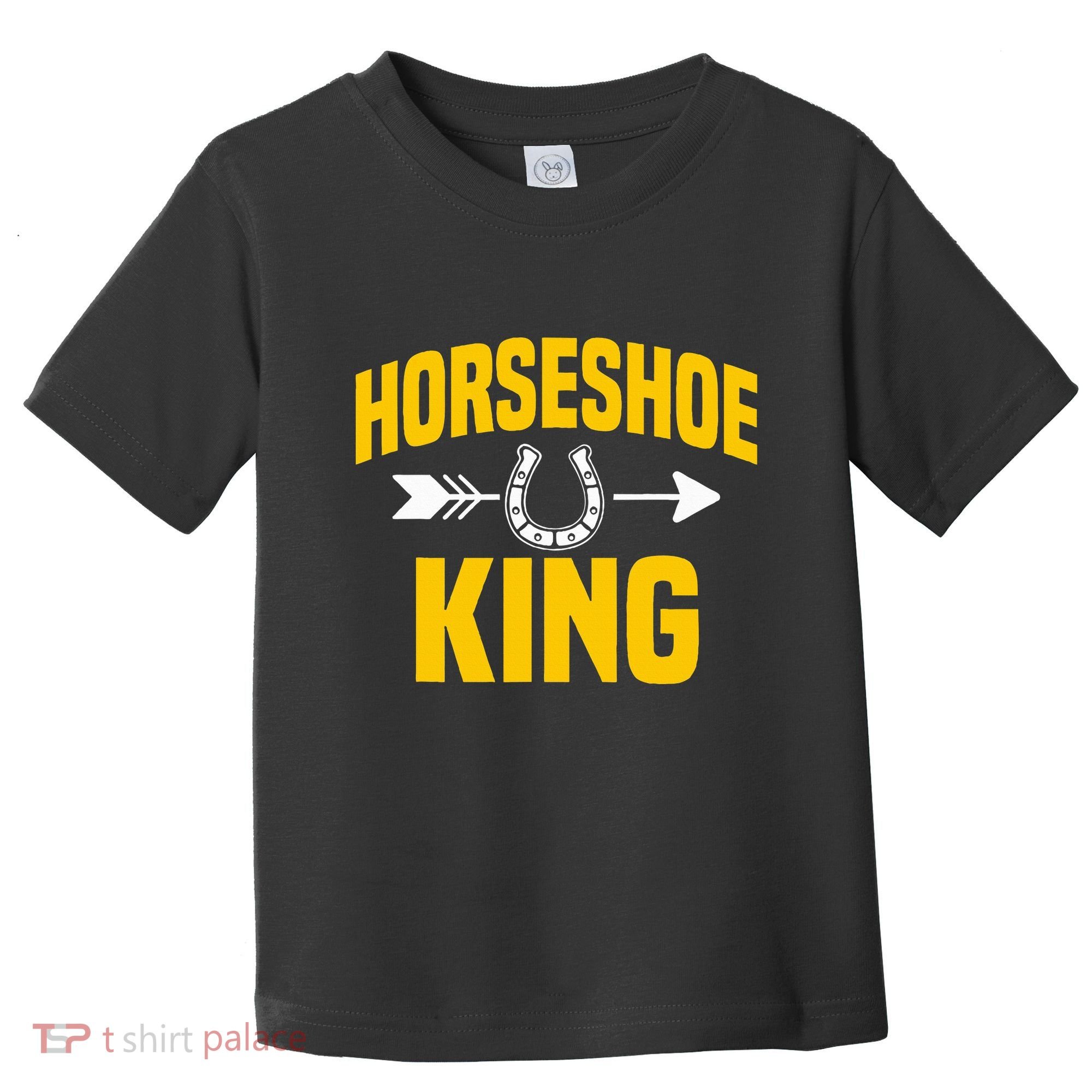 Horseshoe King Pitching Horse Lover Ferrier Toddler T-Shirt