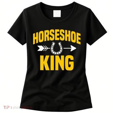 Horseshoe King Pitching Horse Lover Ferrier Women's T-Shirt