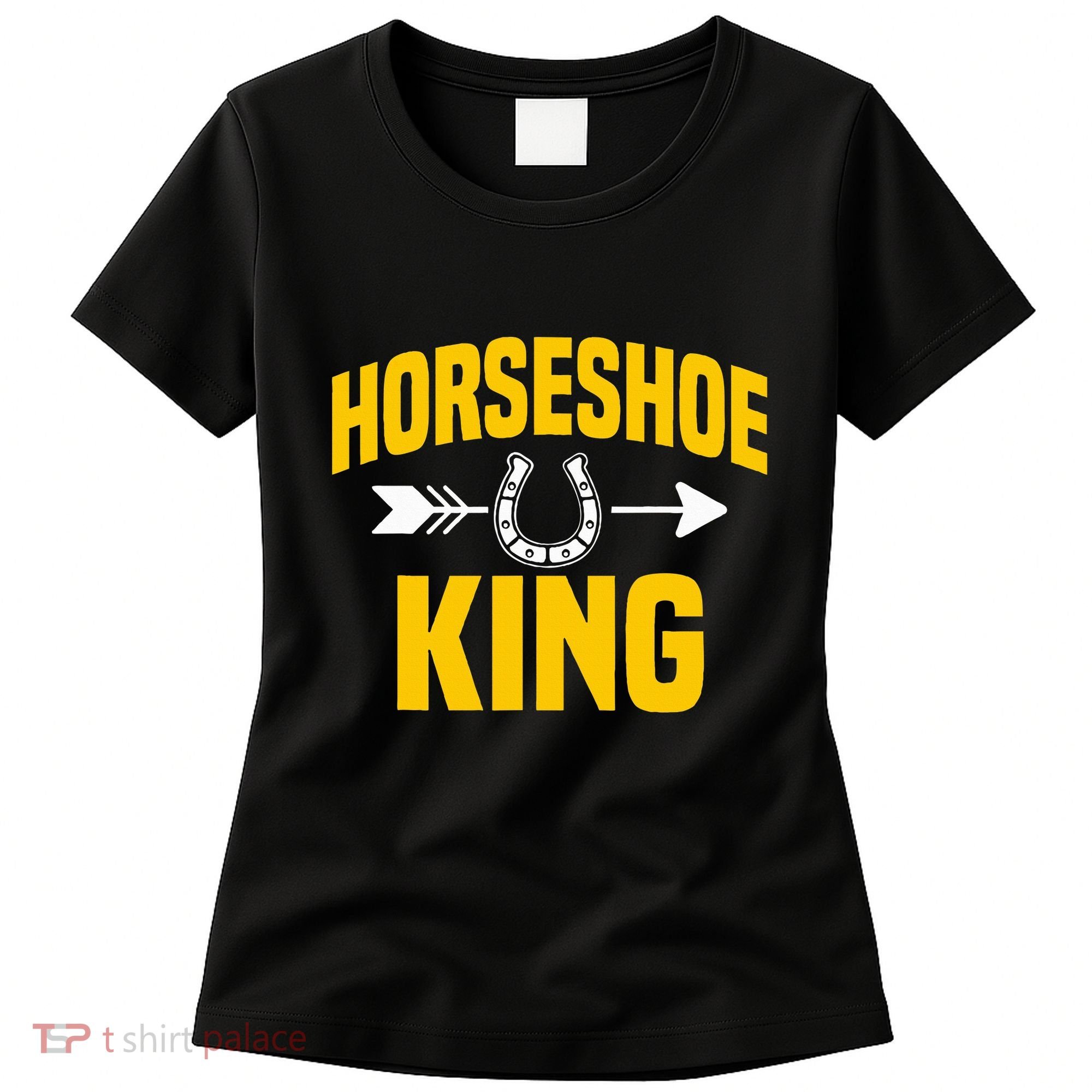 Horseshoe King Pitching Horse Lover Ferrier Women's T-Shirt