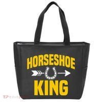 Horseshoe King Pitching Horse Lover Ferrier Tote Bag thumb 0