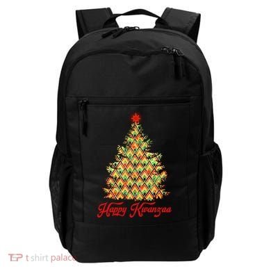 Happy Kwanzaa Pattern Christmas Tree Backpack