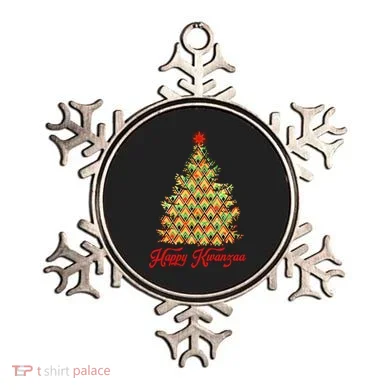 Happy Kwanzaa Pattern Christmas Tree Ornament