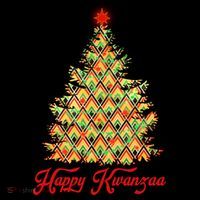 Happy Kwanzaa Pattern Christmas Tree Women's T-Shirt thumb 6