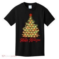 Happy Kwanzaa Pattern Christmas Tree Kids T-Shirt thumb 0