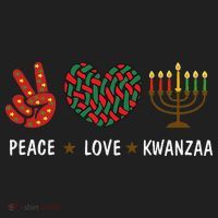 Happy Kwanzaa Peace Love Kwanzaa African Women's Sweatshirt thumb 2