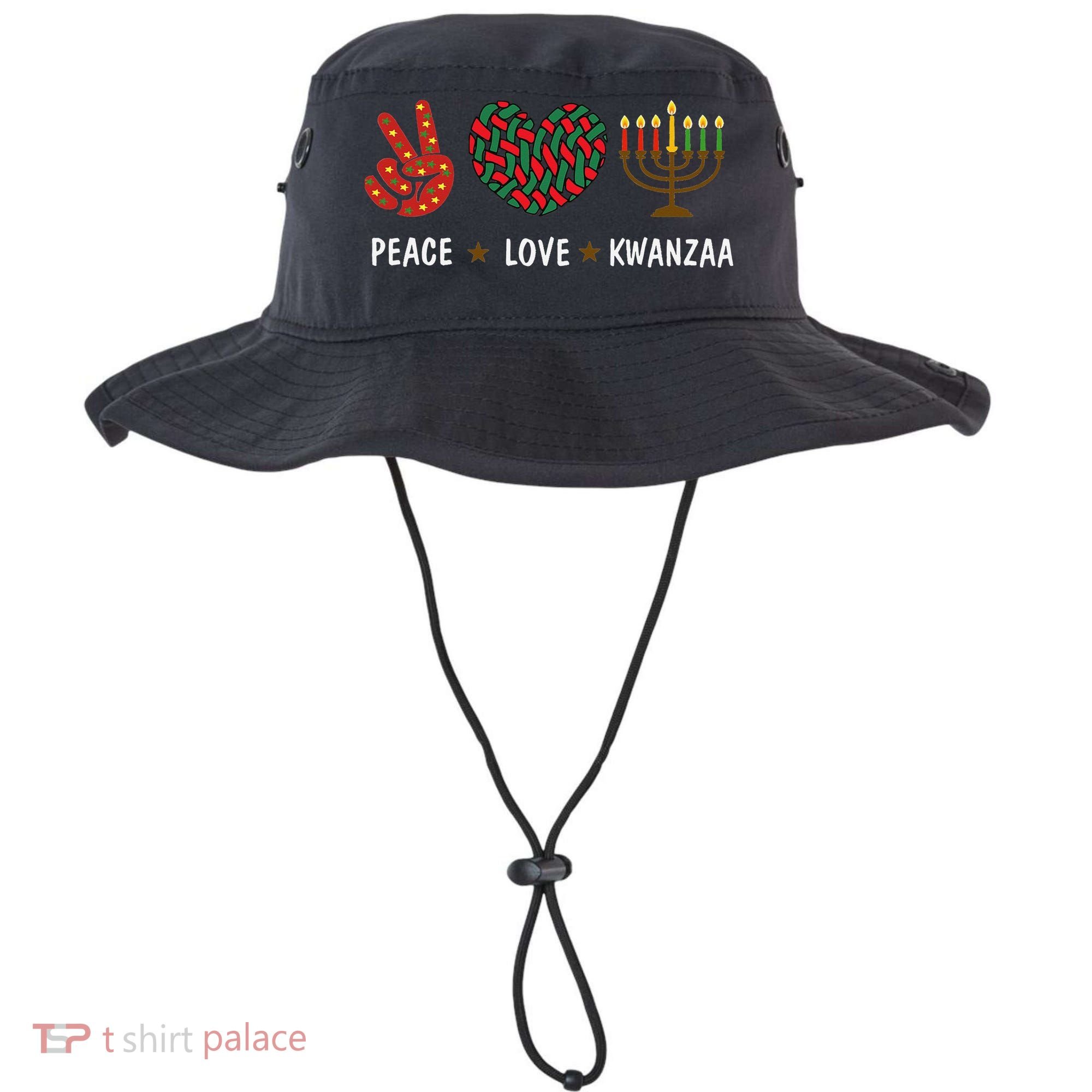Happy Kwanzaa Peace Love Kwanzaa African Bucket Hat