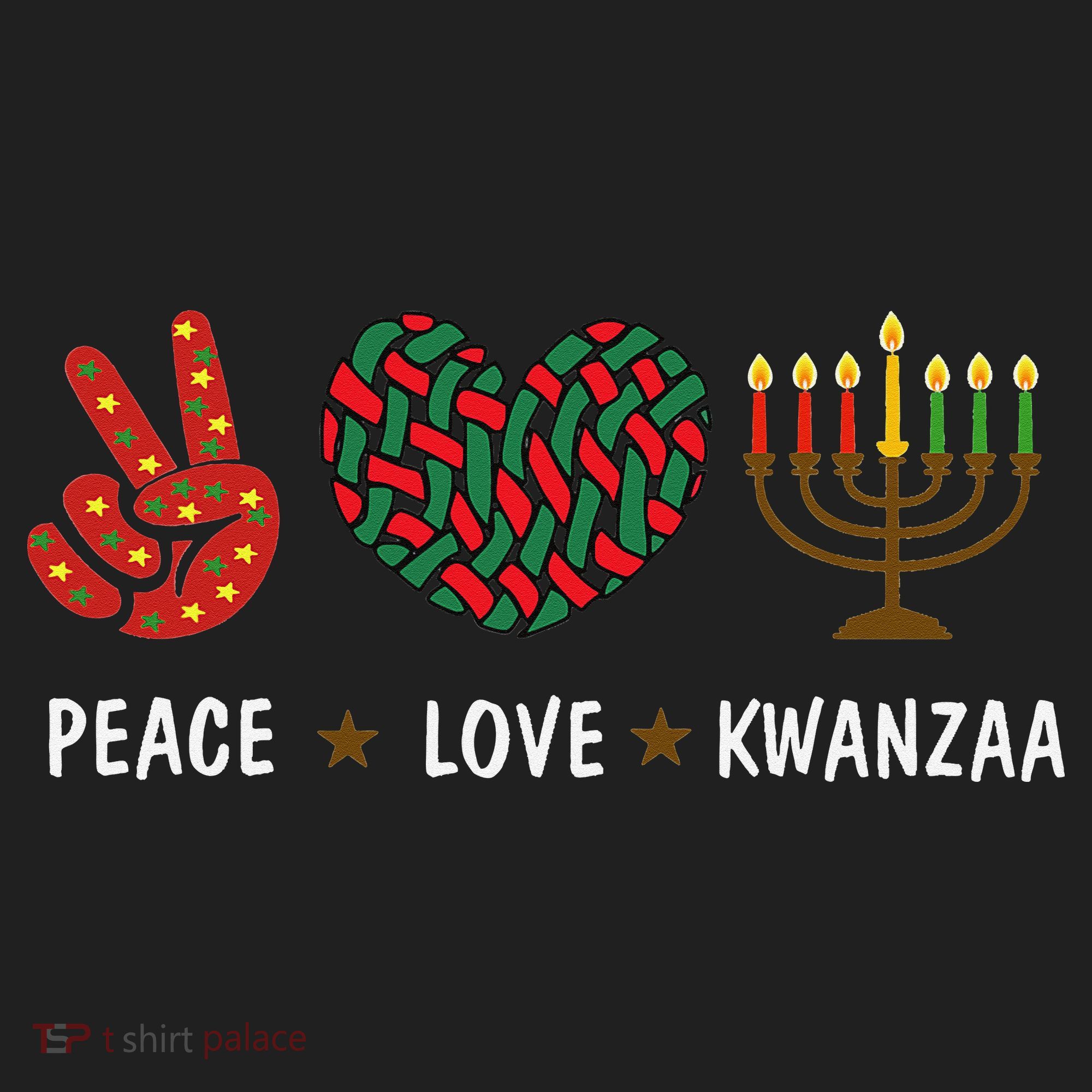 Happy Kwanzaa Peace Love Kwanzaa African Beanie