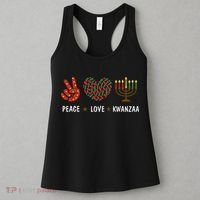 Happy Kwanzaa Peace Love Kwanzaa African Women's Tank Top thumb 3