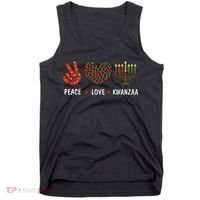 Happy Kwanzaa Peace Love Kwanzaa African Tank Top thumb 0