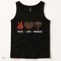 Happy Kwanzaa Peace Love Kwanzaa African Tank Top thumb 2