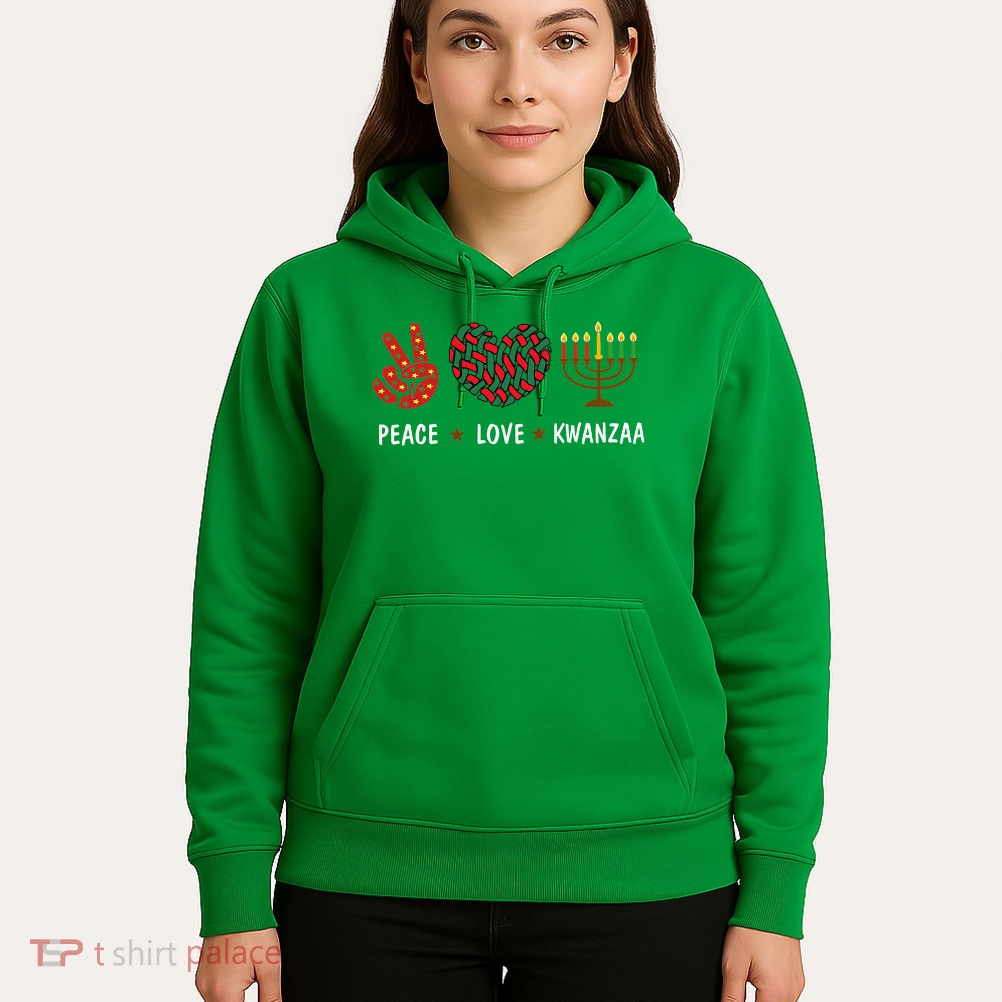 Happy Kwanzaa Peace Love Kwanzaa African Hoodie