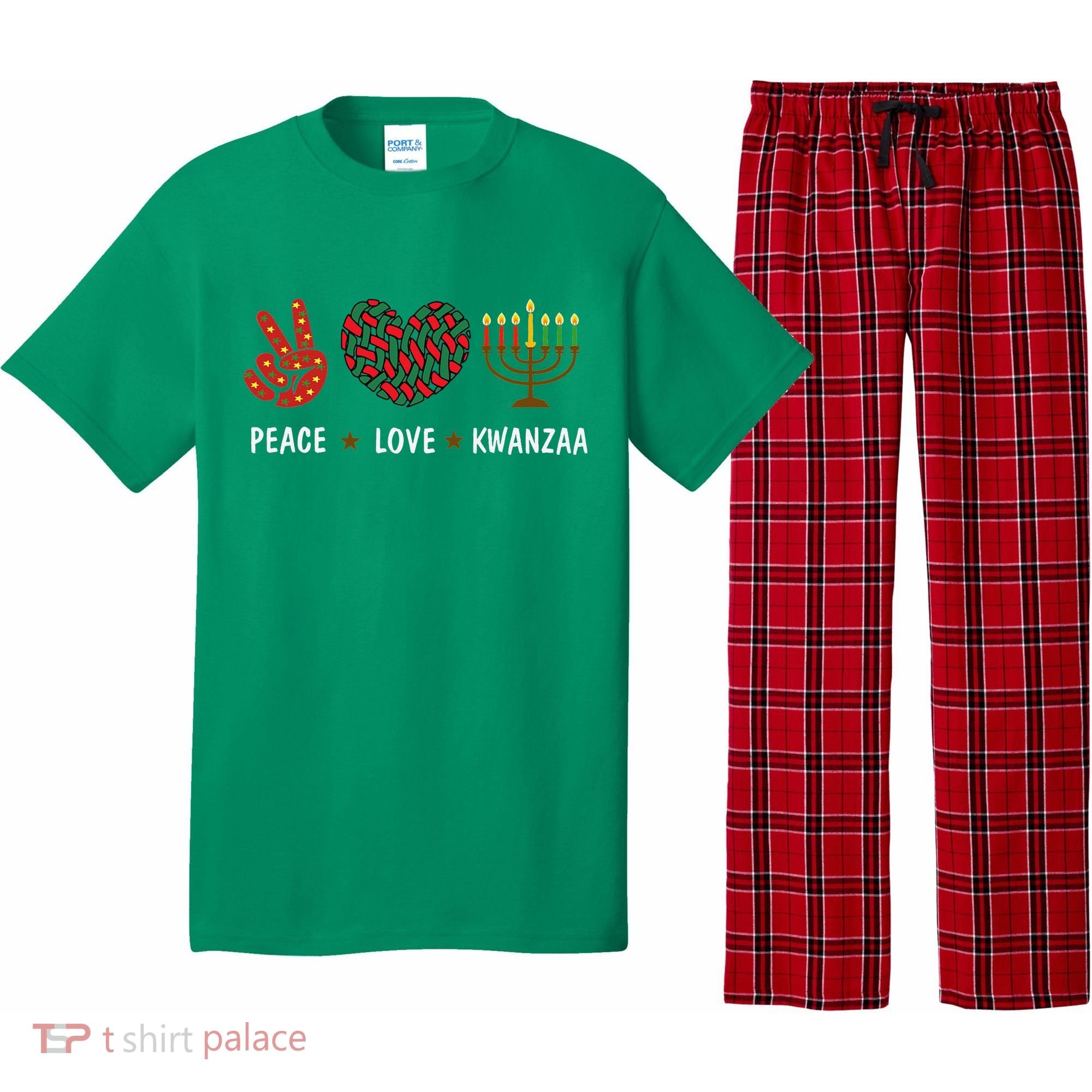 Happy Kwanzaa Peace Love Kwanzaa African Pajama Set