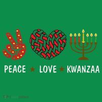Happy Kwanzaa Peace Love Kwanzaa African Women's T-Shirt thumb 6