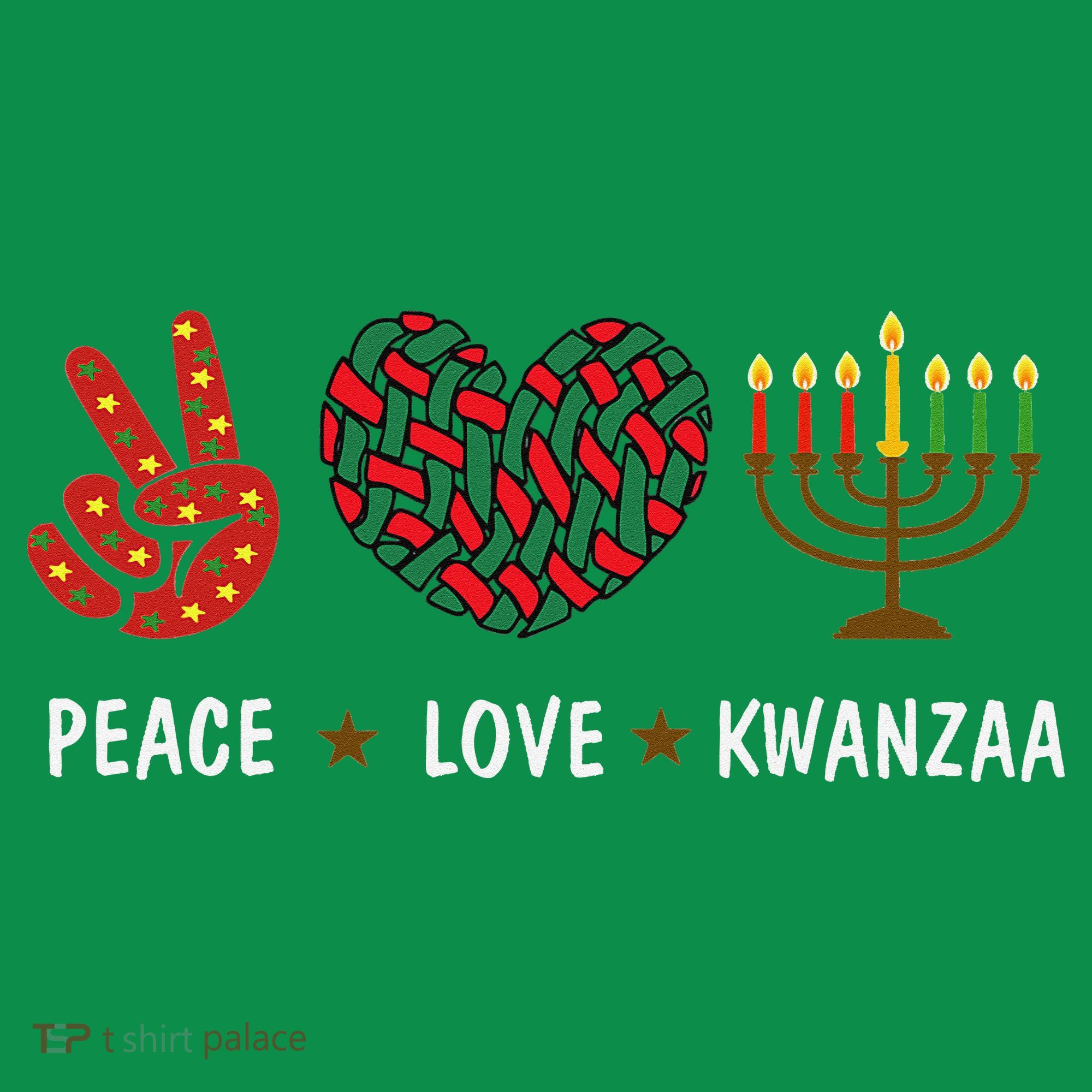 Happy Kwanzaa Peace Love Kwanzaa African Kids Long Sleeve Shirt