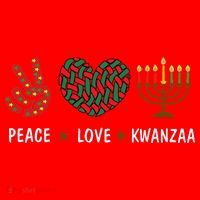 Happy Kwanzaa Peace Love Kwanzaa African Santa Hat thumb 1