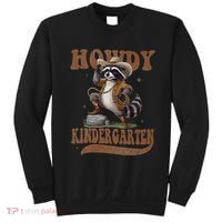 Howdy Kindergarten Raccoon Cowboy Western Back To School Gift Sweatshirt thumb 0