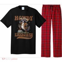 Howdy Kindergarten Raccoon Cowboy Western Back To School Gift Pajama Set thumb 0