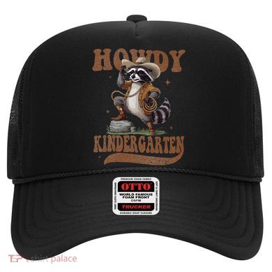 Howdy Kindergarten Raccoon Cowboy Western Back To School Gift Hat