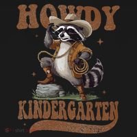 Howdy Kindergarten Raccoon Cowboy Western Back To School Gift Visor thumb 3