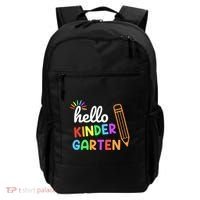 Hello Kindergarten Team Kinder Back To School Teacher Backpack thumb 0