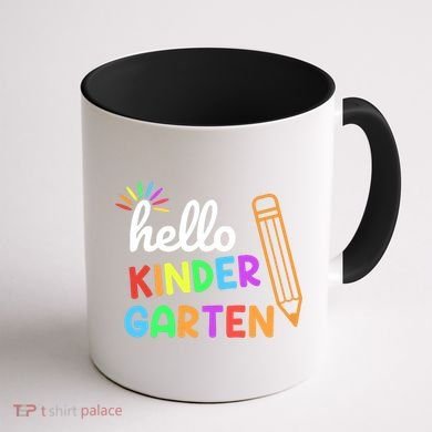 Hello Kindergarten Team Kinder Back To School Teacher Coffee Mug back
