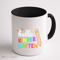Hello Kindergarten Team Kinder Back To School Teacher Coffee Mug thumb 1