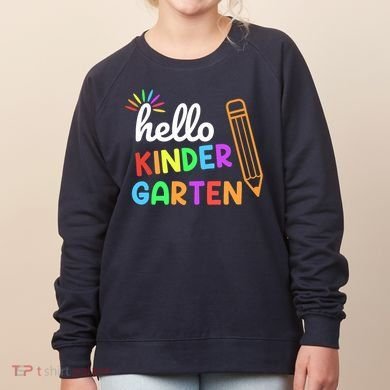 Hello Kindergarten Team Kinder Back To School Teacher Women's Sweatshirt
