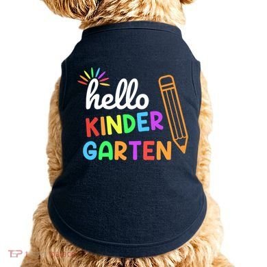 Hello Kindergarten Team Kinder Back To School Teacher Doggie Tank