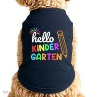 Hello Kindergarten Team Kinder Back To School Teacher Doggie Tank thumb 0