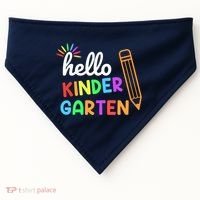 Hello Kindergarten Team Kinder Back To School Teacher USA-Made Doggie Bandana thumb 0