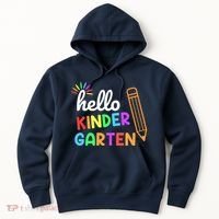 Hello Kindergarten Team Kinder Back To School Teacher Hoodie thumb 0