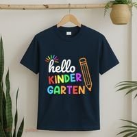 Hello Kindergarten Team Kinder Back To School Teacher T-Shirt thumb 2