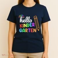 Hello Kindergarten Team Kinder Back To School Teacher T-Shirt thumb 4