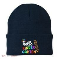 Hello Kindergarten Team Kinder Back To School Teacher Beanie thumb 0