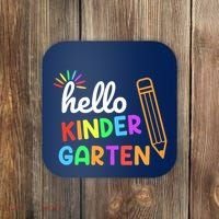 Hello Kindergarten Team Kinder Back To School Teacher Coaster thumb 0