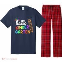 Hello Kindergarten Team Kinder Back To School Teacher Pajama Set thumb 0
