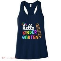 Hello Kindergarten Team Kinder Back To School Teacher Women's Tank Top thumb 0