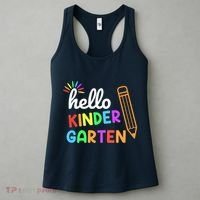 Hello Kindergarten Team Kinder Back To School Teacher Women's Tank Top thumb 3