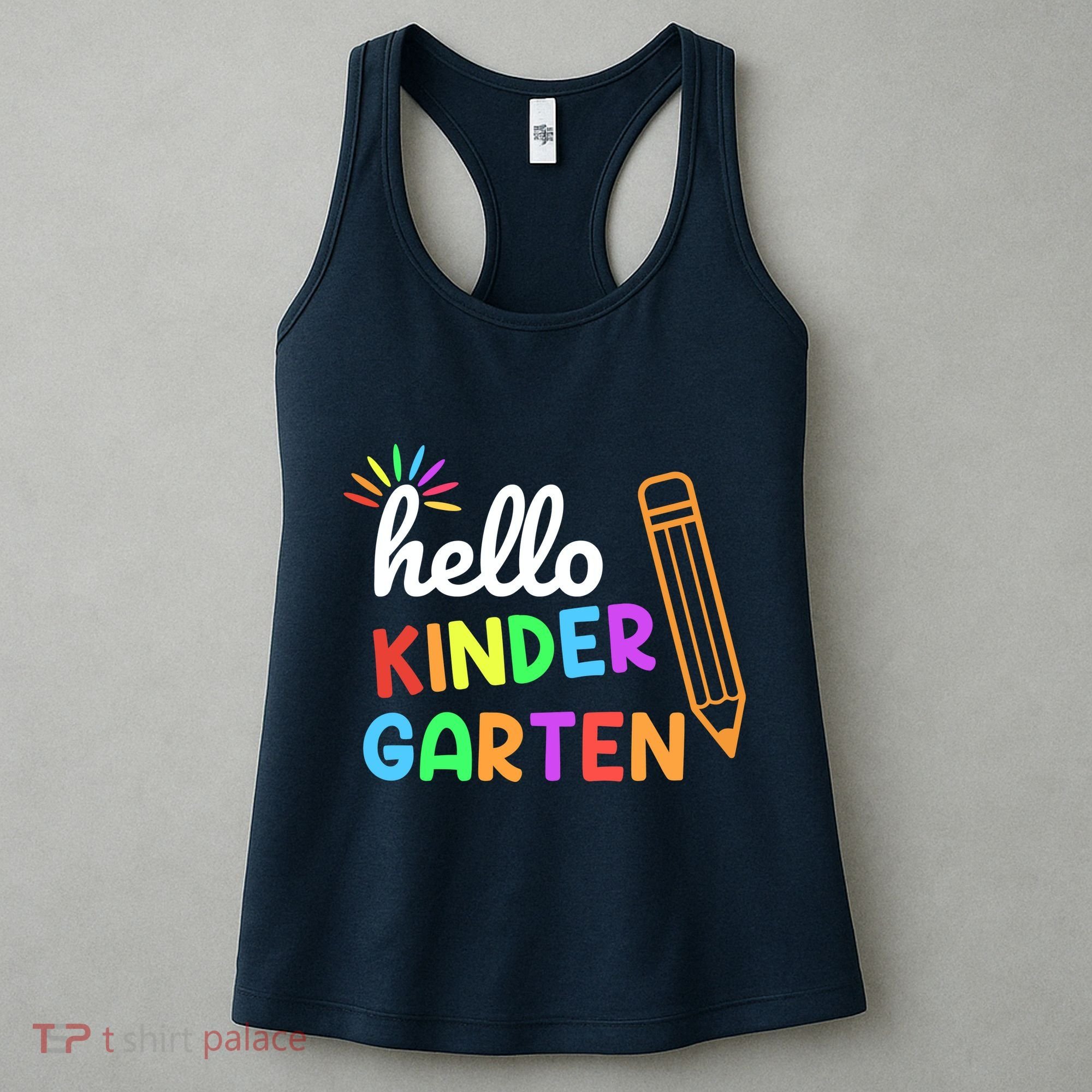 Hello Kindergarten Team Kinder Back To School Teacher Women's Tank Top